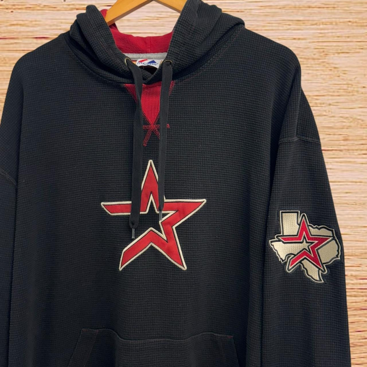 00s Astros thermal hoodie (2X)