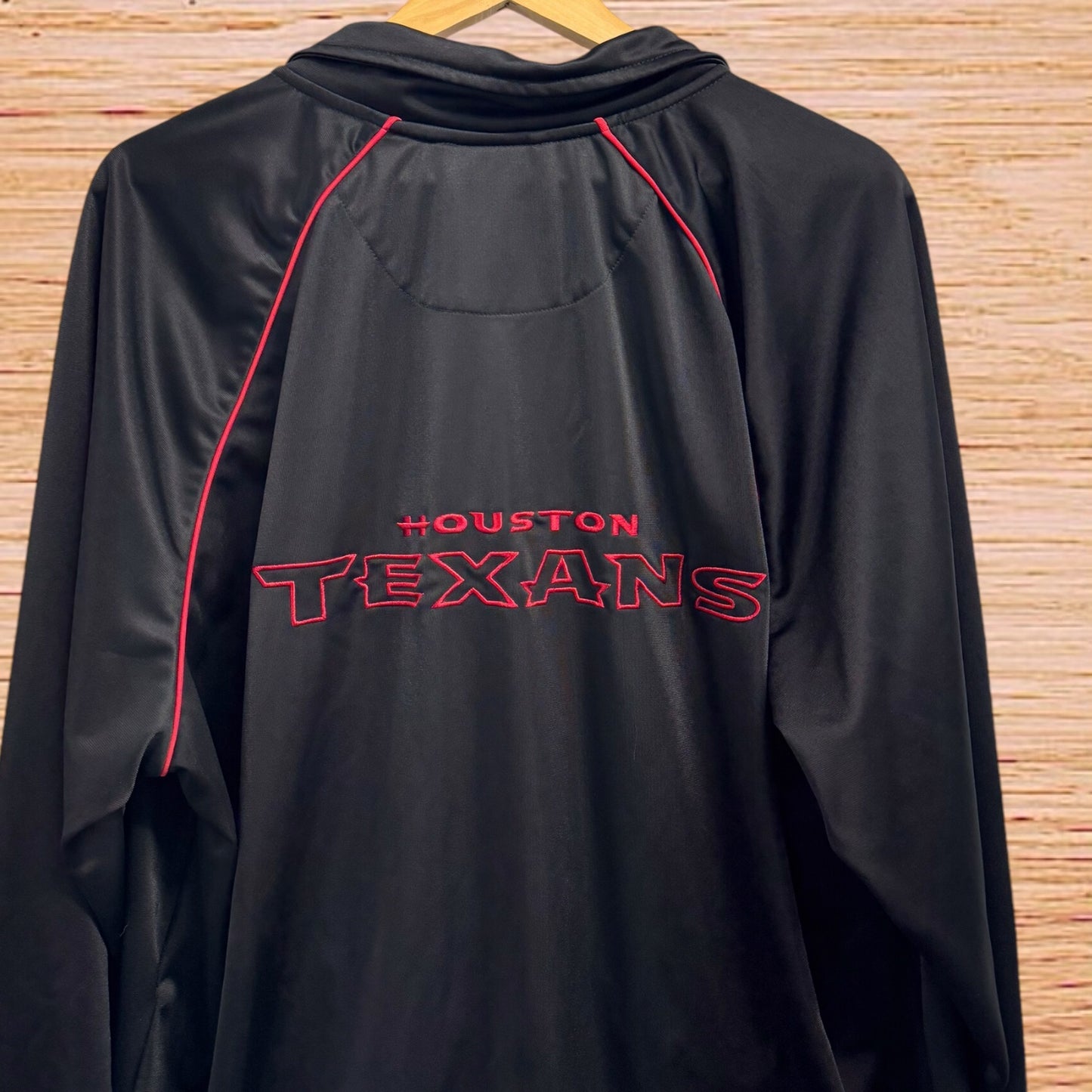 Texans zip up track jacket (2X)