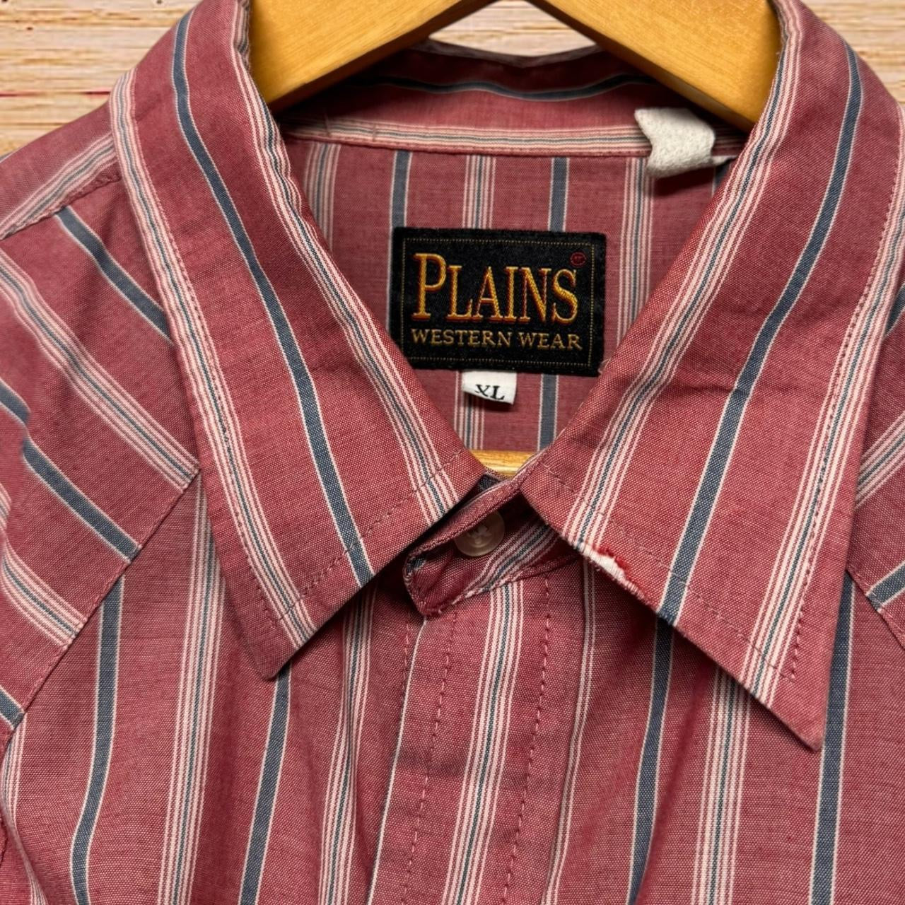 Plains short sleeve pearl snap (XL)
