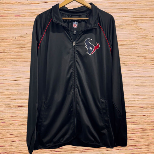 Texans zip up track jacket (2X)