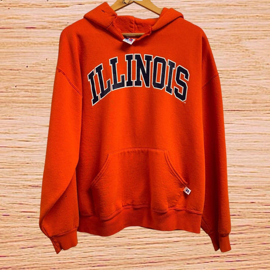 90s Illinois Russell hoodie (XL)