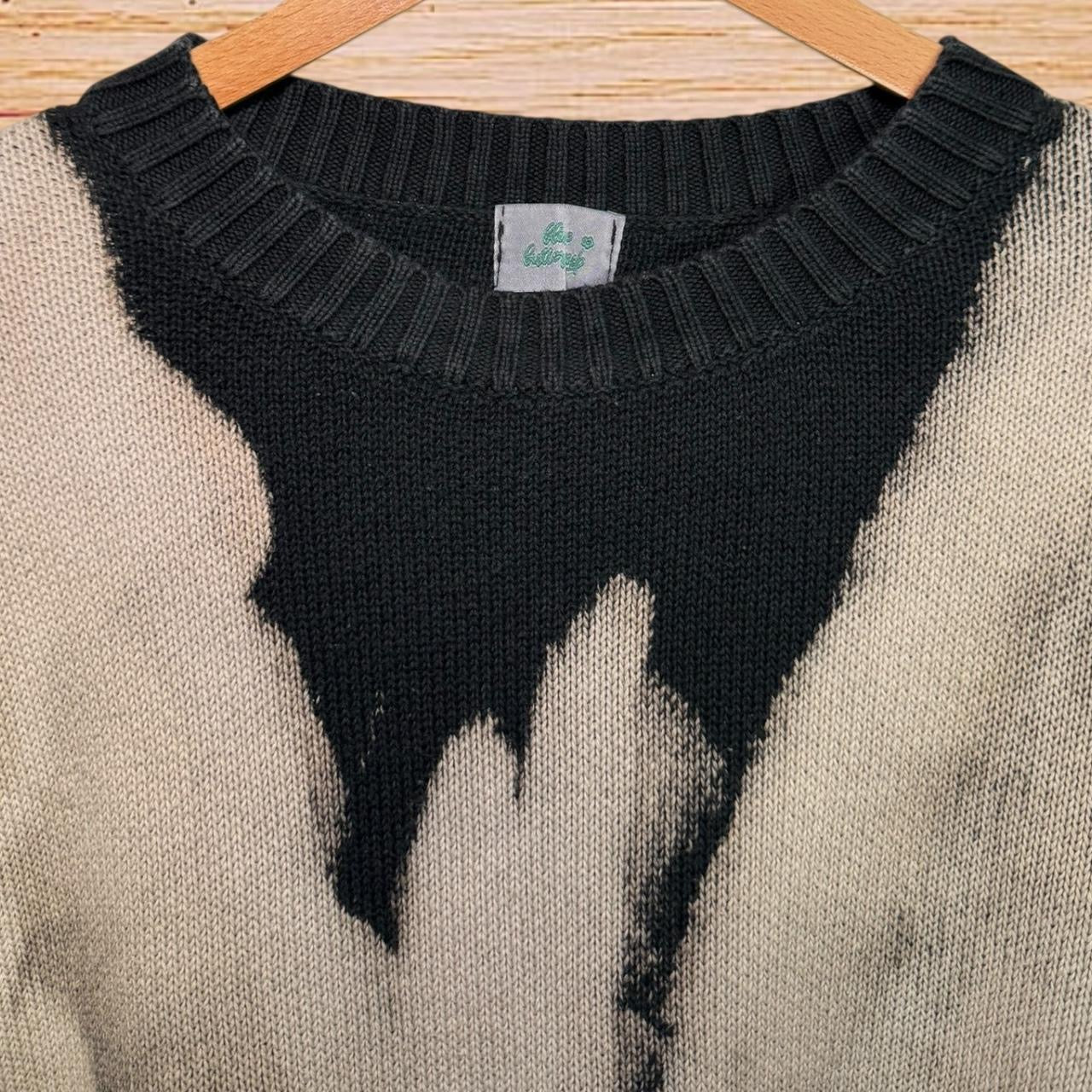 90s bleached knitted sweater (Medium)