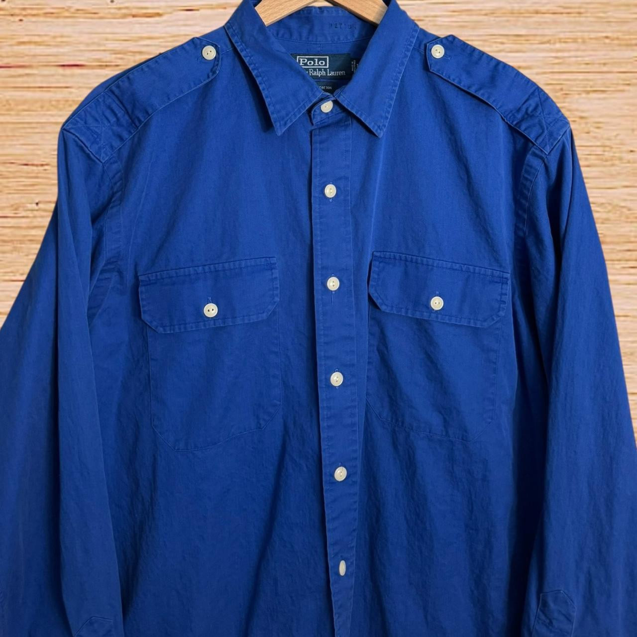 90s Polo Ralph Lauren epaulette shirt (Large)