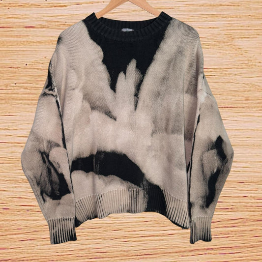90s bleached knitted sweater (Medium)
