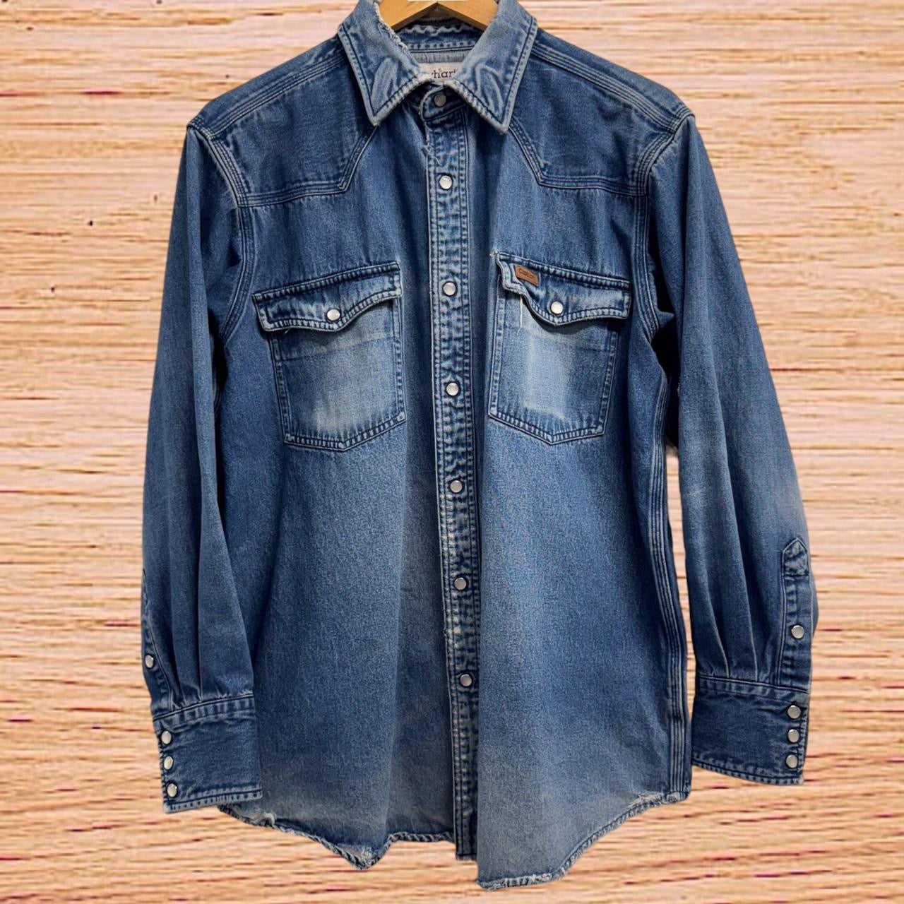 Carhartt distressed denim shirt (Large)